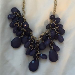Blue teardrop necklace